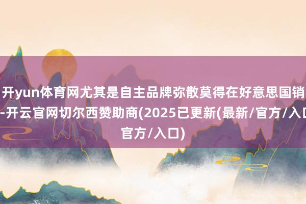 开yun体育网尤其是自主品牌弥散莫得在好意思国销售-开云官网切尔西赞助商(2025已更新(最新/官方/入口)