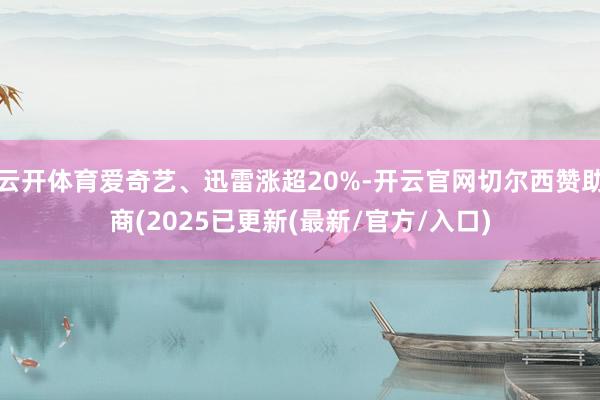 云开体育爱奇艺、迅雷涨超20%-开云官网切尔西赞助商(2025已更新(最新/官方/入口)