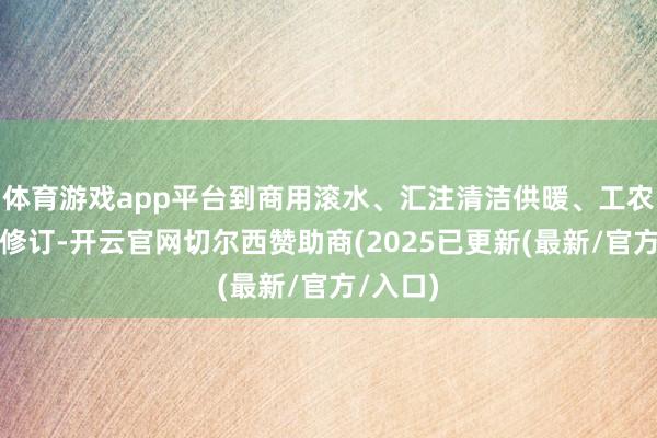 体育游戏app平台到商用滚水、汇注清洁供暖、工农业节能修订-开云官网切尔西赞助商(2025已更新(最新/官方/入口)