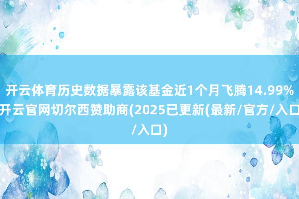 开云体育历史数据暴露该基金近1个月飞腾14.99%-开云官网切尔西赞助商(2025已更新(最新/官方/入口)