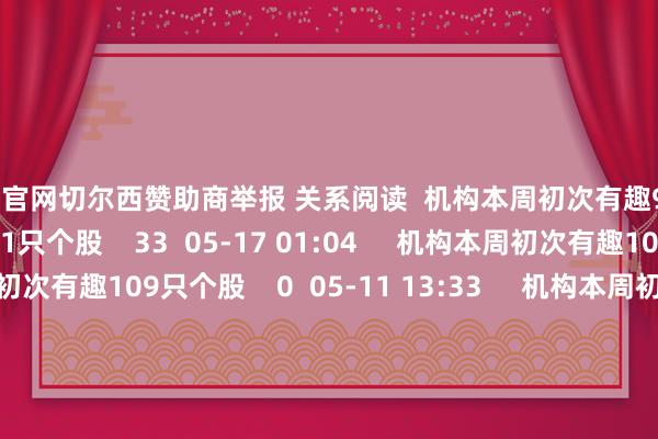 开云官网切尔西赞助商举报 关系阅读  机构本周初次有趣91只个股机构本周初次有趣91只个股    33  05-17 01:04     机构本周初次有趣109只个股机构本周初次有趣109只个股    0  05-11 13:33     机构本周初次有趣84只个股机构本周初次有趣84只个股    0  04-12 11:33     机构本日看好这些个股机构本日看好这些个股    0  03-26 22:00     机构本周初次有趣66只个股机构本周初次有趣66只个股    18  03-15 00:44     一财最热      点击关闭-开云官网切尔西赞助商(2025已更新(最新/官方/入口)